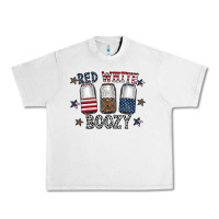Lunar Rock red white boozy Urban Heavy Tee - CowhideDigitalArt