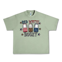 Oil Green red white boozy Urban Heavy Tee - CowhideDigitalArt