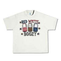 Pistachio red white boozy Urban Heavy Tee - CowhideDigitalArt