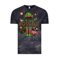 Cloud Black im the boss elf Vintage Tee - FaDigitalArtStudio