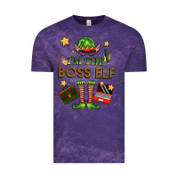 Cloud Purple im the boss elf Vintage Tee - FaDigitalArtStudio