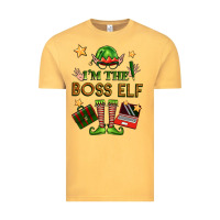 Vintage Mustard im the boss elf Vintage Tee - FaDigitalArtStudio