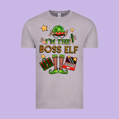Im The Boss Elf Vintage Tee Designed By Fadigitalartstudio