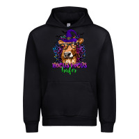 Black Hocus Pocus Heifer with Cow and Halloween Urban Hoodie - texasbilliewilder