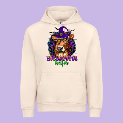 Hocus Pocus Heifer With Cow And Halloween Urban Hoodie Designed By Texasbilliewilder
