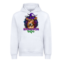 White Hocus Pocus Heifer with Cow and Halloween Urban Hoodie - texasbilliewilder