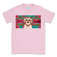 Bubblegum Pink Western Shih Tzu License Plate Design Classic Tee - JahusDesignShop