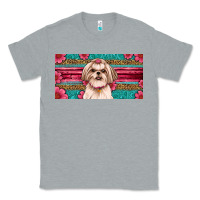 Heather Grey Western Shih Tzu License Plate Design Classic Tee - JahusDesignShop