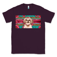 Plum Western Shih Tzu License Plate Design Classic Tee - JahusDesignShop