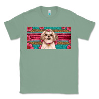 Sage Western Shih Tzu License Plate Design Classic Tee - JahusDesignShop