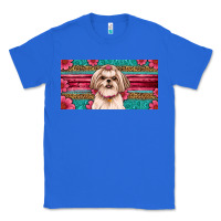 True Royal Western Shih Tzu License Plate Design Classic Tee - JahusDesignShop