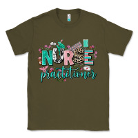 Army Green nurse practitioner Classic Tee - AdoDesignShop