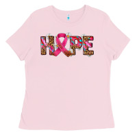 Bubblegum Pink hope and cancer ribbon Ladies Tee - AdoDesignShop
