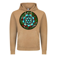Vintage Camel Christmas Round Turquoise Gemstone Vintage Hoodie - RanaPortraitStore