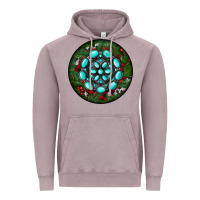 Vintage Zinc Christmas Round Turquoise Gemstone Vintage Hoodie - RanaPortraitStore