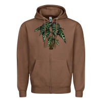 Chestnut Amazon Elephant Ear Zipper Hoodie - LillyAllenDesigns