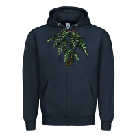 Navy Amazon Elephant Ear Zipper Hoodie - LillyAllenDesigns