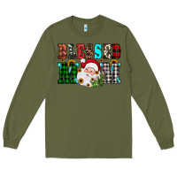 Army Green blessed mom christmas Long Sleeve Tee - JahusDesignShop