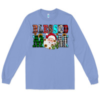 Colony Blue blessed mom christmas Long Sleeve Tee - JahusDesignShop