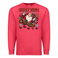 Cardinal merry vibes ho ho ho Premium Sweatshirt - MaliasSmallBusiness