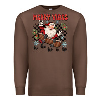 Chestnut merry vibes ho ho ho Premium Sweatshirt - MaliasSmallBusiness