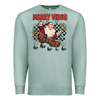 Seafoam merry vibes ho ho ho Premium Sweatshirt - MaliasSmallBusiness