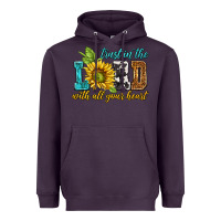 Plum trust in the lord with all your heart Heavyweight Hoodie - NancyCooperArtShop