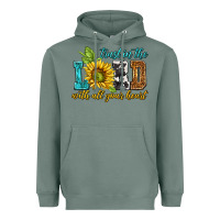 Sage trust in the lord with all your heart Heavyweight Hoodie - NancyCooperArtShop