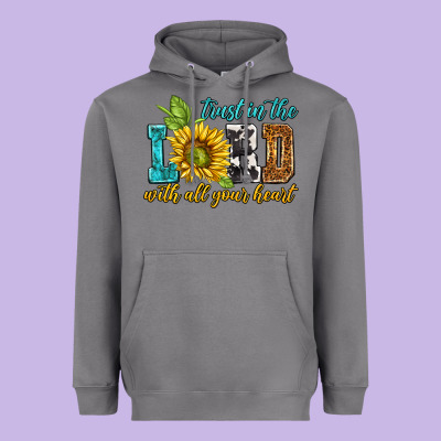 Trust In The Lord With All Your Heart Heavyweight Hoodie Designed By Nancycooperartshop