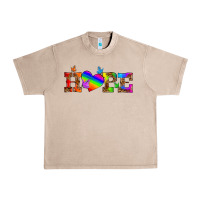 French Oak lgbtq heart and hope Urban Heavy Tee - HRA Design Shop