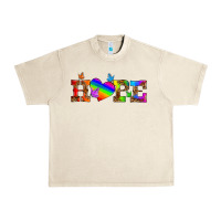Sandshell lgbtq heart and hope Urban Heavy Tee - HRA Design Shop