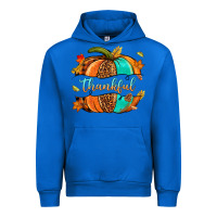 Cobalt pumpkin thankful Urban Hoodie - NancyCooperArtShop