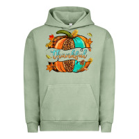 Pigment Oil Green pumpkin thankful Urban Hoodie - NancyCooperArtShop
