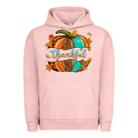 Pigment Salmon pumpkin thankful Urban Hoodie - NancyCooperArtShop