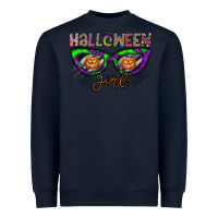 Navy halloween girl Heavyweight Sweatshirt - CowhideDigitalArt