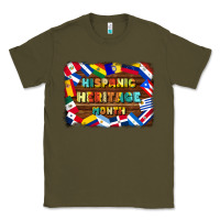 Army Green hispanic heritage flags Classic Tee - BundleAndBundleShop