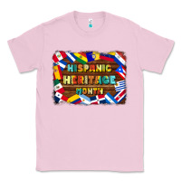 Bubblegum Pink hispanic heritage flags Classic Tee - BundleAndBundleShop
