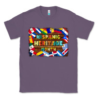 Lavender hispanic heritage flags Classic Tee - BundleAndBundleShop