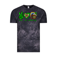 Cloud Black Peace love luck St. Patrick's Day Vintage Tee - Neo Western