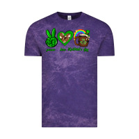 Cloud Purple Peace love luck St. Patrick's Day Vintage Tee - Neo Western
