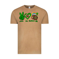 Vintage Camel Peace love luck St. Patrick's Day Vintage Tee - Neo Western