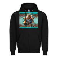 Black western rodeo bullfighter Aztec leopard turquoise Zipper Hoodie - BarkalooDesign