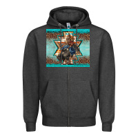 Charcoal Heather western rodeo bullfighter Aztec leopard turquoise Zipper Hoodie - BarkalooDesign