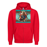 Red western rodeo bullfighter Aztec leopard turquoise Zipper Hoodie - BarkalooDesign