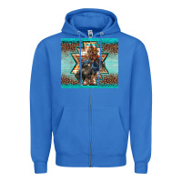 True Royal western rodeo bullfighter Aztec leopard turquoise Zipper Hoodie - BarkalooDesign
