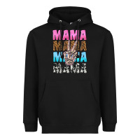 Black mama skeleton peace leopard pattern Heavyweight Hoodie - NancyCooperArtShop