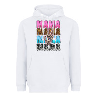 White mama skeleton peace leopard pattern Heavyweight Hoodie - NancyCooperArtShop