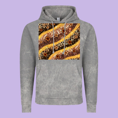 Melanin Leopard Glitter Vintage Hoodie Designed By Zillion Design Studio