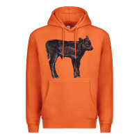 Carrot Black Angus Calf Illustrations Premium Hoodie - LillyAllenDesigns