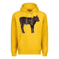 Lemon Black Angus Calf Illustrations Premium Hoodie - LillyAllenDesigns